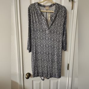 Nwt Ink & Ivy blue print dress